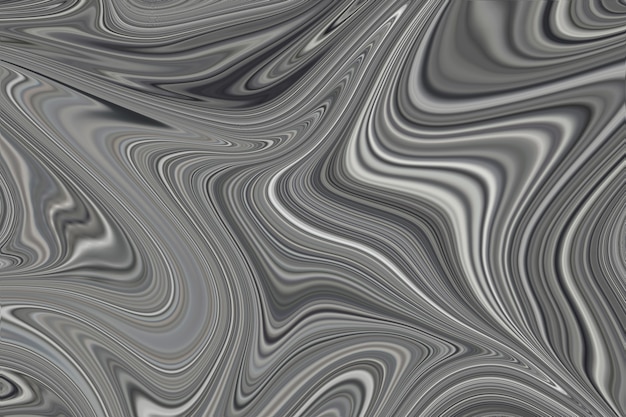 Gray fluid art marbling paint textured background