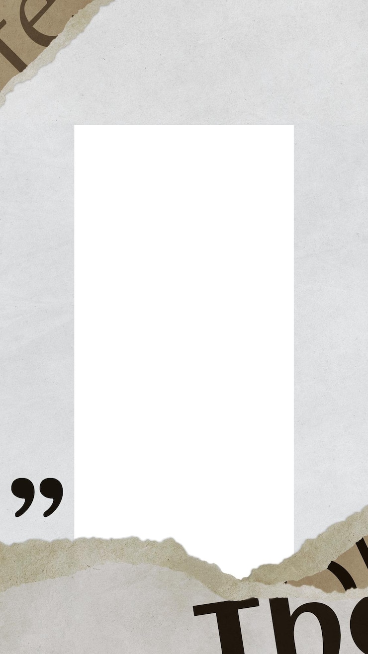 Photo gray frame png paper texture sticker transparent background