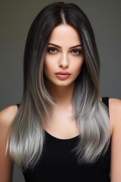 Gray hair with a hint of silver