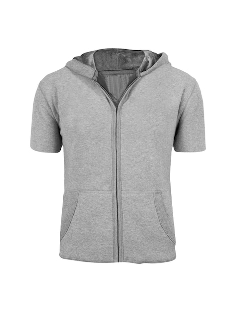 Gray hoodie isolated