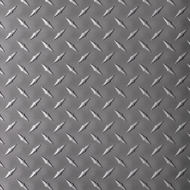 Gray metal background shiny iron texture with diamonds