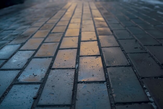 Gray paving slab on the street