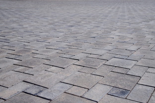 gray paving slabs on the city square