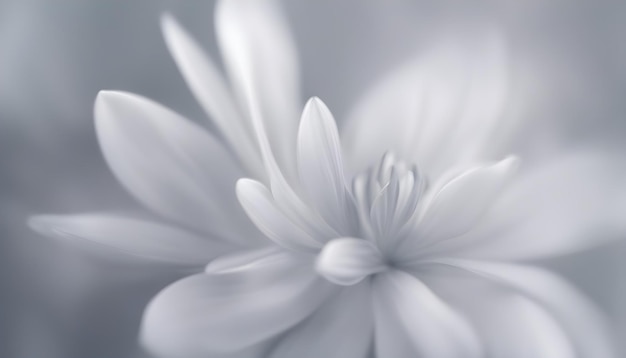 серый лепесток цветка в мягком и размытом стиле для фона