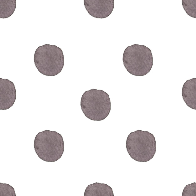 Gray polka dots on a white background.