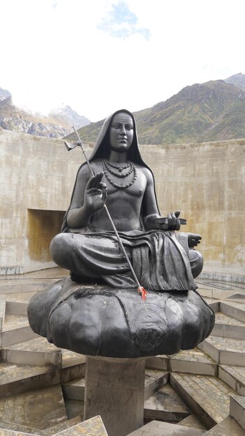 gray sculpture of shankaracharya shankaracharya photo