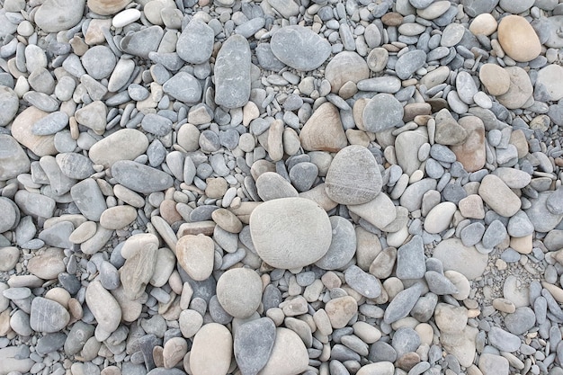 Gray sea pebbles.