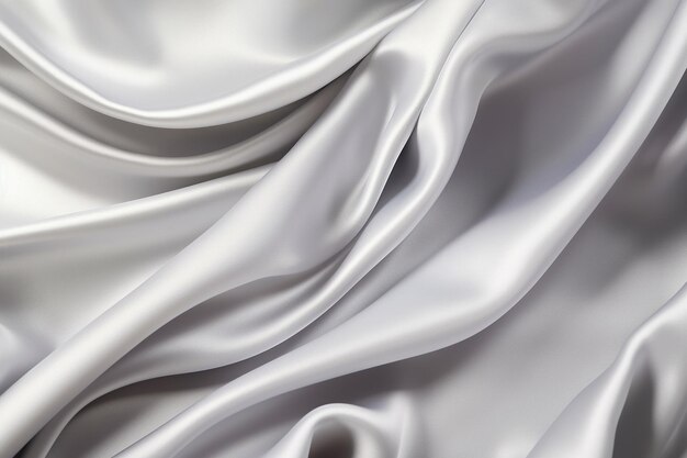 Gray silk texture luxurious satin abstract background beautiful white fabric