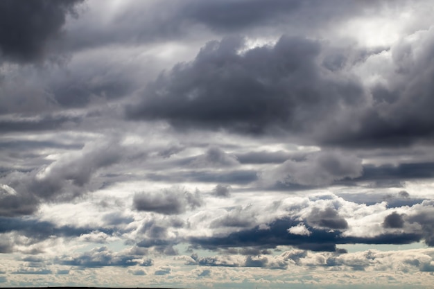 gray sky with clouds 