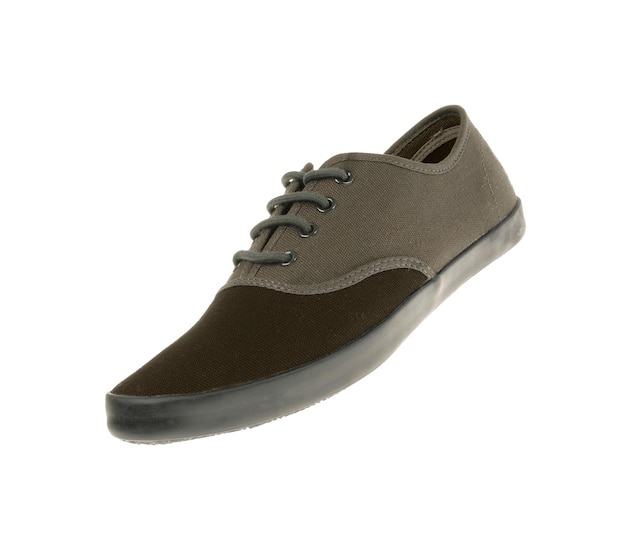 Gray sneaker isolated