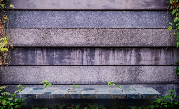 Gray stone rock wall for texture background