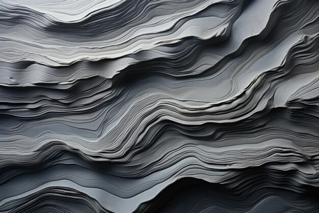 Gray stone samples with a wavy pattern for the inner texture of natural stone na generative IA