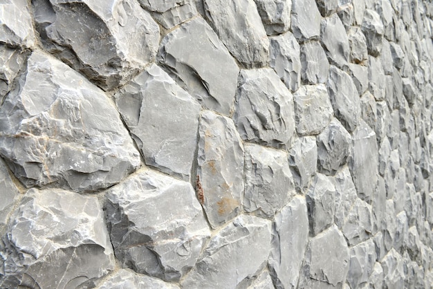 Gray stone wall texture and background