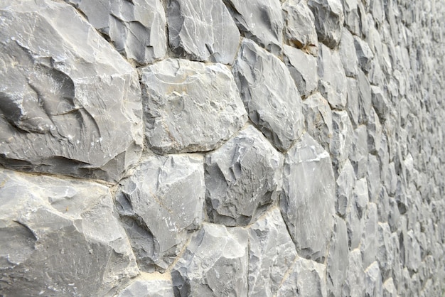 Gray stone wall texture and background