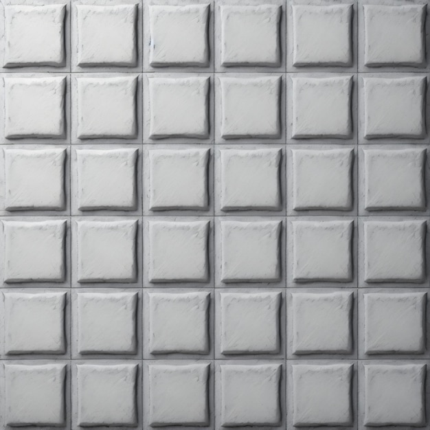 A gray tile with a square design that says " " on it.