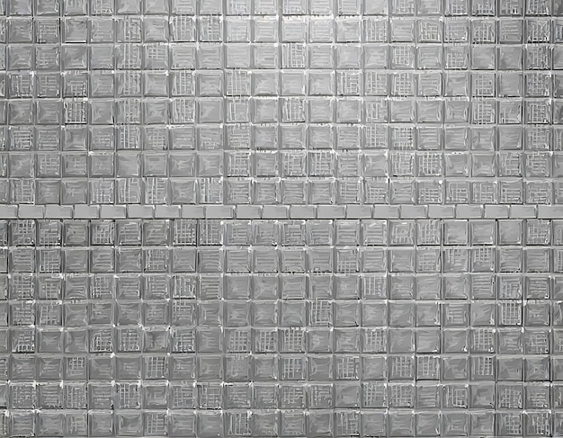 Gray tiles wall texture background Close up of mosaic tile wall