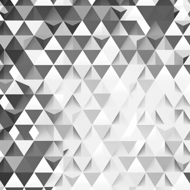 写真 白い背景の灰色の三角形のパターン