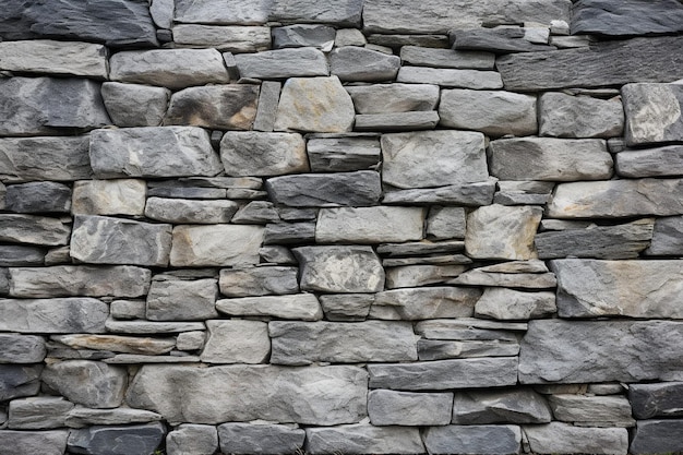 Gray wall made of stones