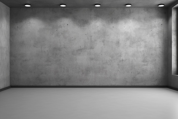 A gray wall with a white background and a black background