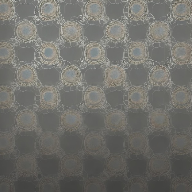 A gray wallpaper with a pattern of circles