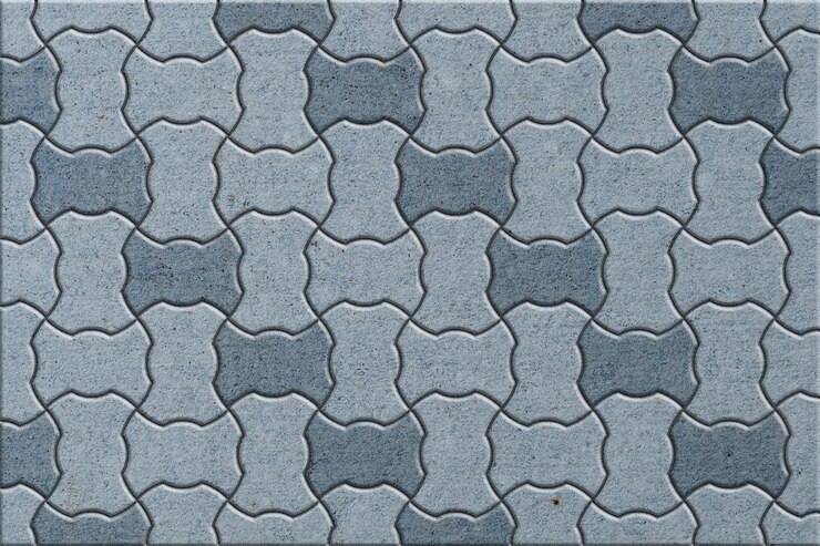 Gray Wavy Paving stone Stacking