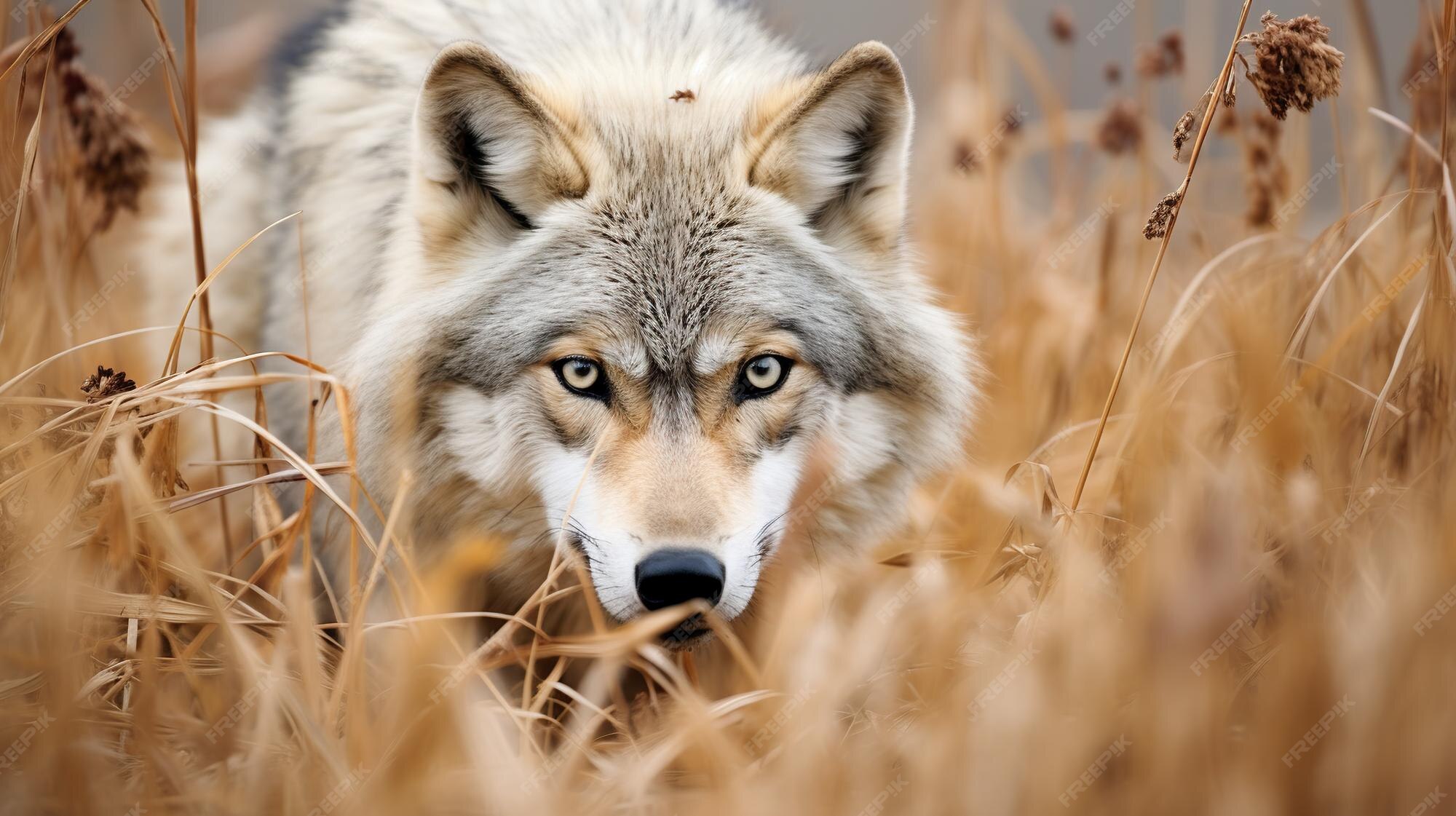 Premium AI Image | Gray wolf vector