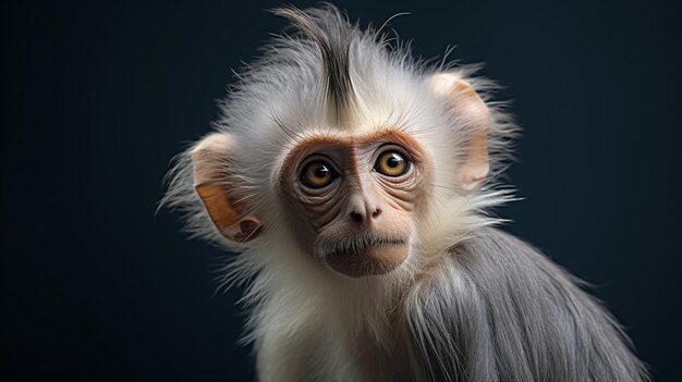 Photo grayshanked douc langur ai generative