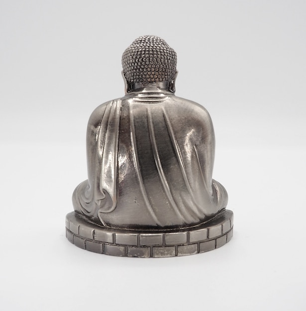 Great buddha or Daibutsu silver model of Kamakura temple Japan.