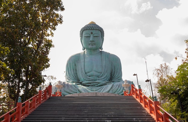 Great Buddha, Kamakura Daibutsu statue, big Buddha statue Wat Phra That Doi Phra Chan temple Lampang