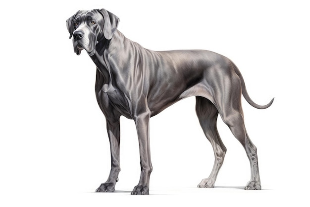 Great dane dog creative illustration generative ai