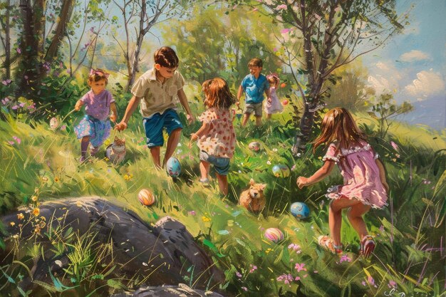 The Great Easter Egg Quest Young Adventurers Uncover Hidden Gems Amongst Spring Blooms