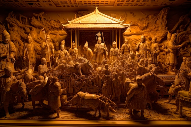 中国 の 皇帝 の 大きな 金 の 墓