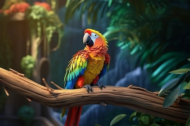 great green macaw p