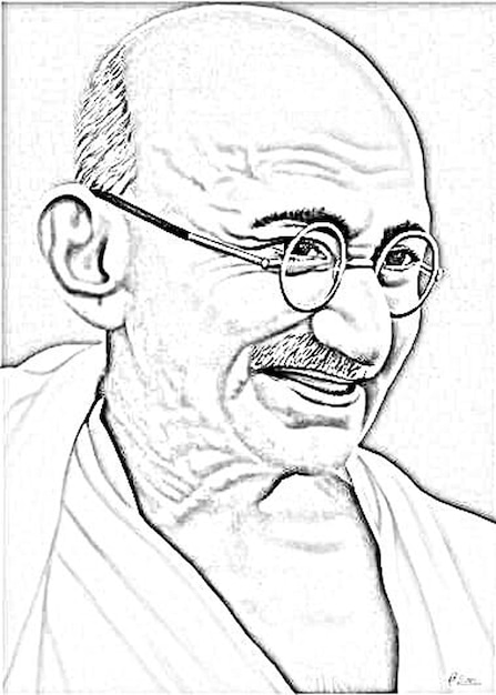 Photo the great indian leader mahatma gandhi