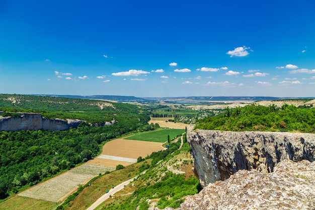 Great landscape. View from the top of the mountain. 