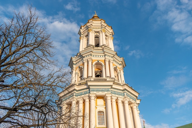 Great Lavra Belltower in Kiev Pechersk Lavra or the Kiev Monastery of the Caves in Kyiv, Ukraine.