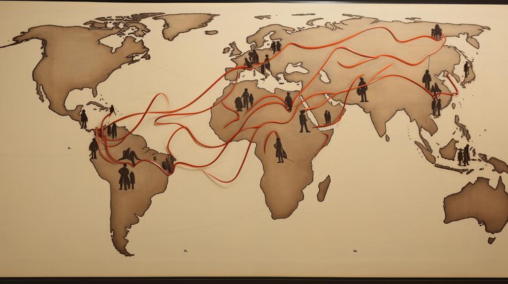 Photo the great migration mapping migratory routes
