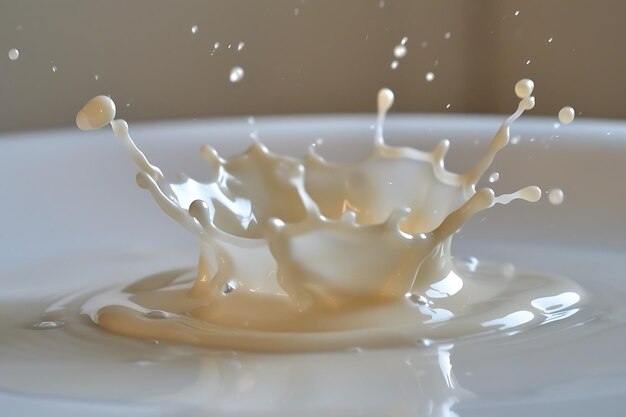 Great milk splash close