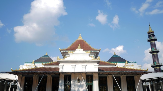 Photo the great mosque of palembang masjid agung palembang