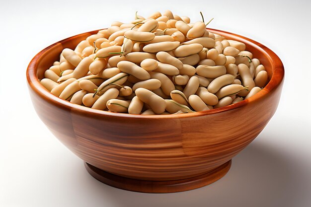 Great Northern Beans in a bowl photography