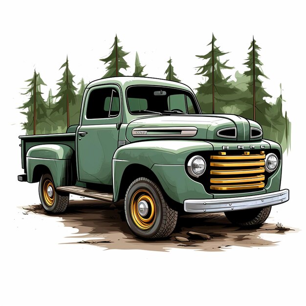 Photo great old truck timehonored symbol