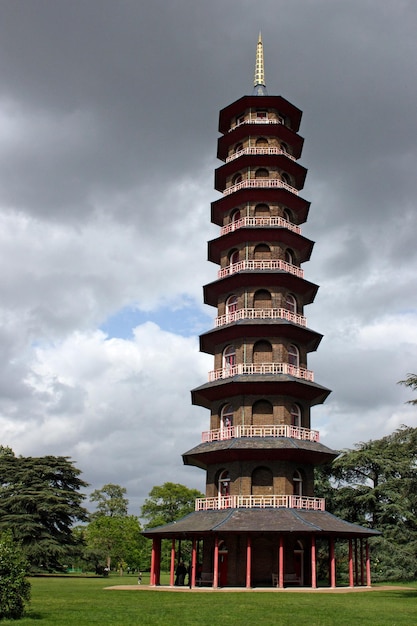 The Great Pagoda by Sir William Chambers in Kew Gardens London