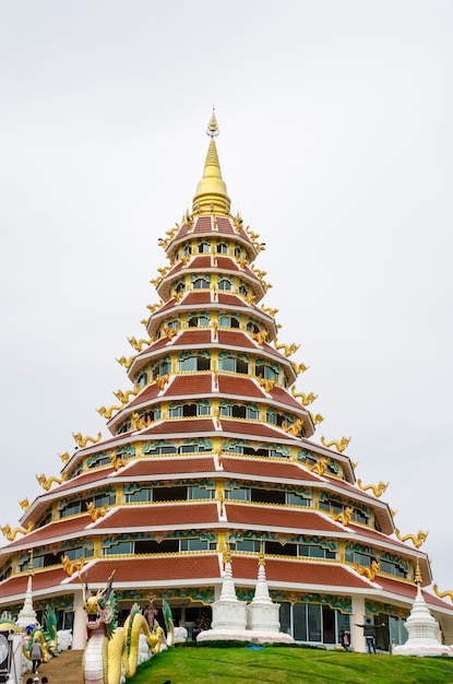 Great stupa in cloudy day