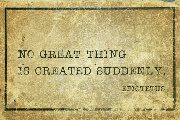 Great thing Epictetus