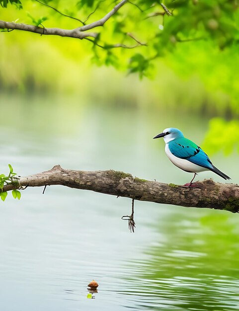 シジュウカラの鳥の餌付け 無料の写真 森の枝にカラフルな鳥が座っています