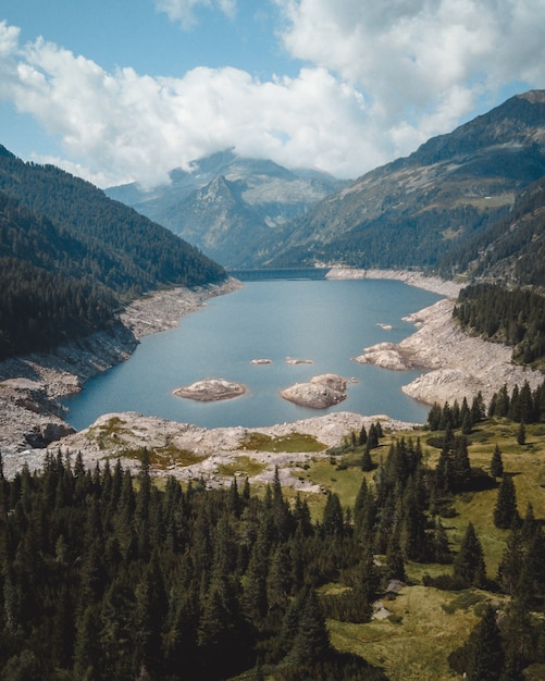 A great view on lake MALGA BISSINA and on Val di fumo