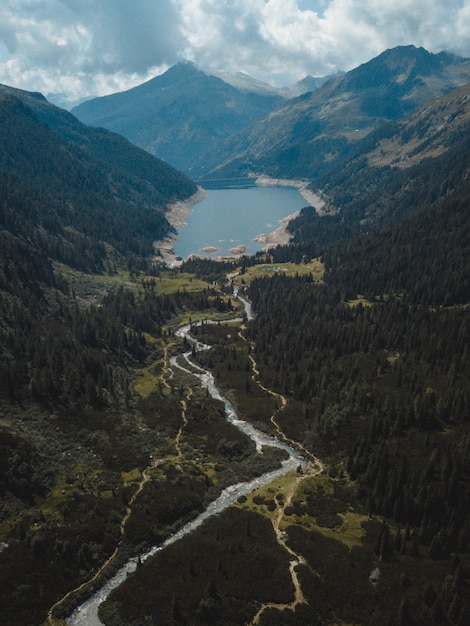 A great view on lake MALGA BISSINA and on Val di fumo