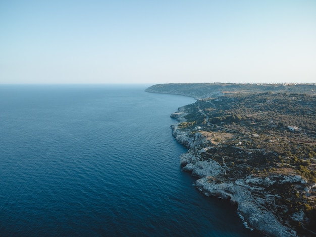 A great view on marina di novaglie in puglia