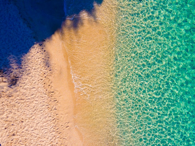 great view of the sea and coast from the air