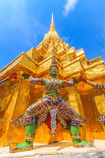 The great view of Wat Phra Kaeo